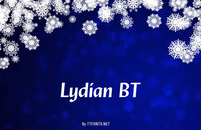 Lydian BT example